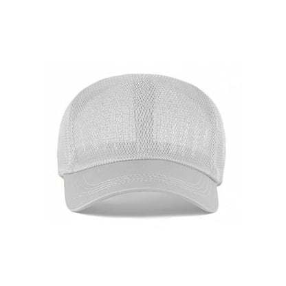 FASHIXD Mesh Baseball Cap for Men Women Summer Breathable Trucker Hats Adjustable Outdoor Sports Running Hats - color: White