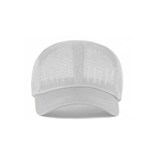 FASHIXD Mesh Baseball Cap for Men Women Summer Breathable Trucker Hats Adjustable Outdoor Sports Running Hats - color: White