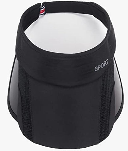 Sun Visor Hat for Women and Men - Retractable Brim Sport Hat, Summer Golf Tennis Running Beach Hat with Ponytail Hole - color: Z-2 Pack Beige Grey