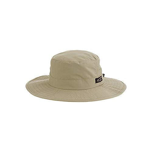 Dorfman Pacific Men’s 1 Piece Big Brim Boonie Hat with Nylon Chin Cord - color: Khaki, size: One Size