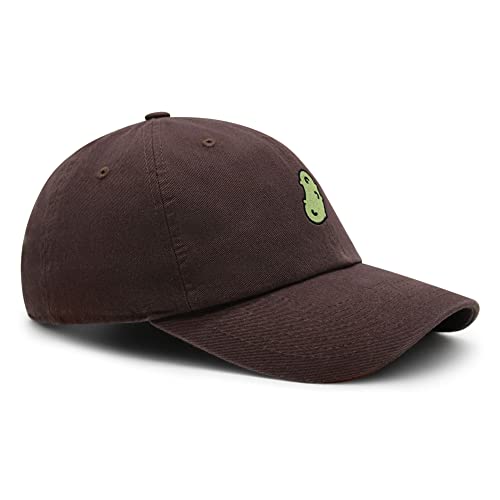 JPAK Pickle Premium Dad Hat Embroidered Cotton Baseball Cap Dill Juice - color: Brown