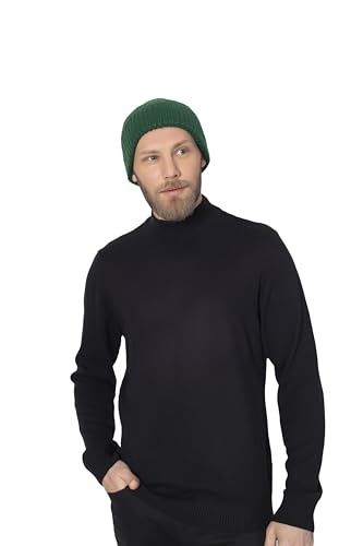 Seamless Beanie Cap, Acrylic Unisex Winter Beanie - color: Green