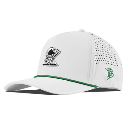 Branded Bills Moon Shot Curved 5 Panel Rope Hat for Men - color: White/Kellygreen