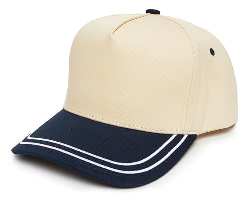 Funky Junque Women's 2 Tone Trucker Hats - color: Navy/Beige