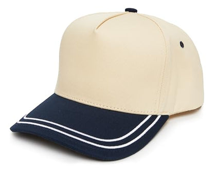 Funky Junque Women's 2 Tone Trucker Hats - color: Navy/Beige