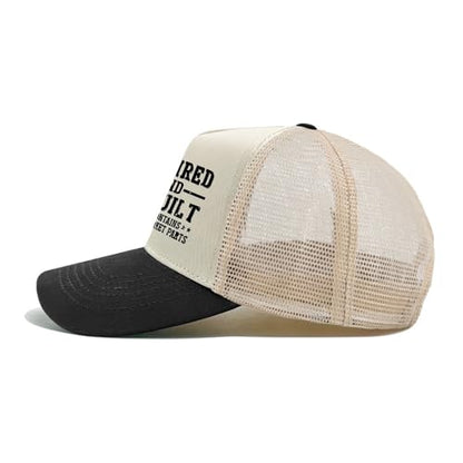 Retired and Rebuilt Hip Knee Replacement Parts Hat Men Dad Hats Funny Birthday Gifts for Women - color: Allblack-4