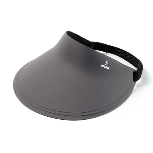 WOOH Sun Visor Hat for Women and Men,Wide Brim Running Visors for Women,Sun Protection Hats for Golf,Sports & Outdoors - color: Grey