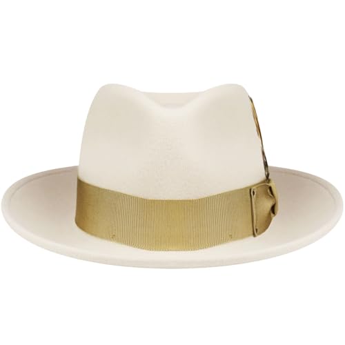 Bailey of Hollywood Men's Fedora Hat - color: Bone, size: Small