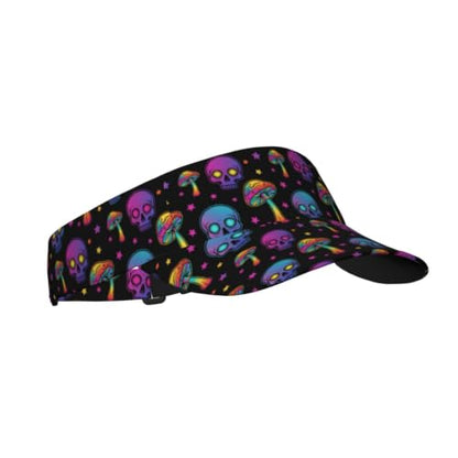 Leopard Print Sunscreen Visor Cap Adjustable Empty Top Outdoor Sports Hat - color: 17