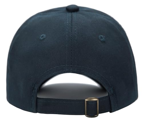 Edoneery Kids Baseball Hat, Adjustable Cotton Cap - color: Navy, style: 9-14 Years