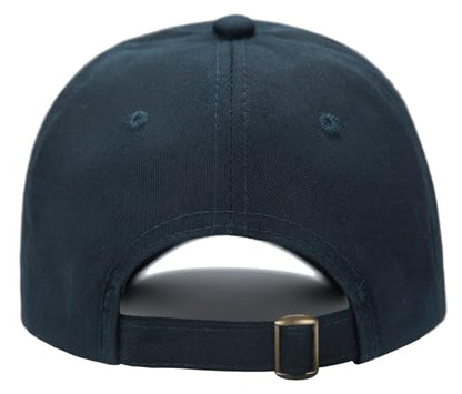 Edoneery Kids Baseball Hat, Adjustable Cotton Cap - color: Navy, style: 9-14 Years
