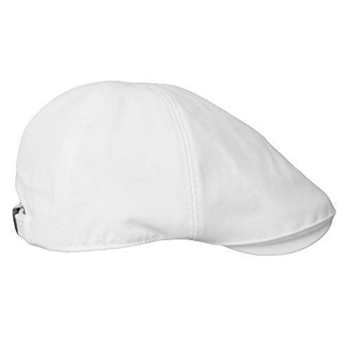 WITHMOONS Flat Cap Cabbie Hat Gatsby Golf Ivy Irish Newsboy Cotton SL31218 - color: White