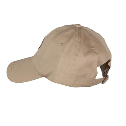 Dr Pepper Baseball Cap Embroidered Logo Design Adjustable Slide Strap Dad Hat OSFM Tan