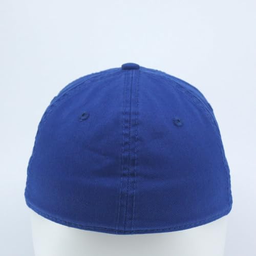 Cotton with Stretchable Polyester Air Mesh Back Flex Six Panel Baseball Cap - color: A-flex Royal, size: Small