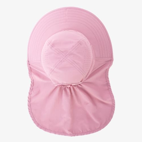 Sun Hats for Men Women with Neck Flap UPF 50+ UV Protection Wide Brim Bucket Hat Safari Hiking Fishing Hats - color: Blue