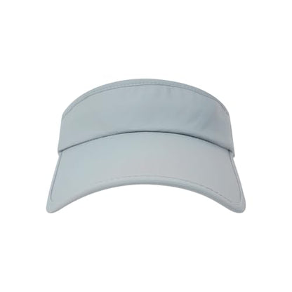 Adjustable Summer Sun Visor Hat Retractable Brim Empty Top Golf Cap Adult Teens UV Protection Beach Tennis Sports Hat - color: Light Grey