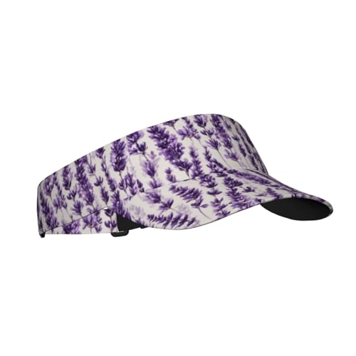 Unisex Adjustable Sports Sun Visor - color: Lavender