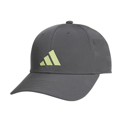 adidas Kids Gameday Snapback Hat - color: Grey Six/Semi Frozen Yellow