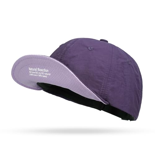 CLAPE Color-Block Short Brim Cap, Quick Dry Lightweight Outdoor Hat - color: Bs26sb08-purple&violet