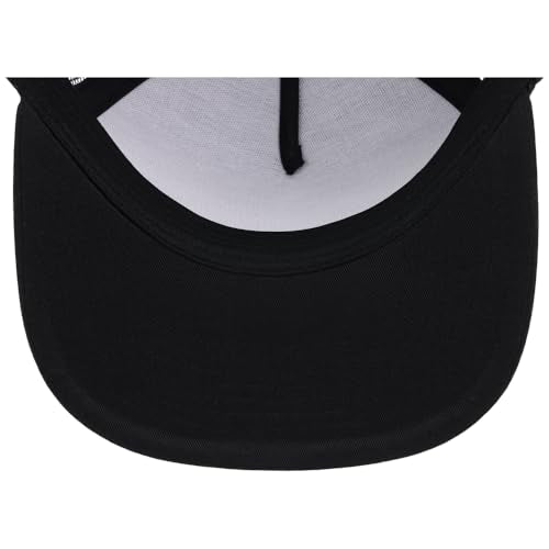 Lids Blank Essential 5-Panel Trucker Adjustable Snapback Hat - color: Black