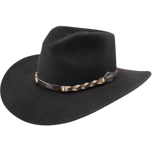 Stetson Drifter Felt Hat - color: Black, size: 7 5/8