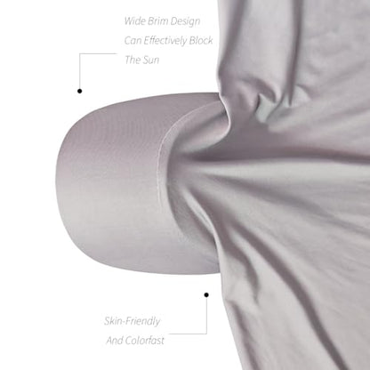 Headscarf Baseball Cap for Men Women, Summer Sun Visor Hat - color: Gray