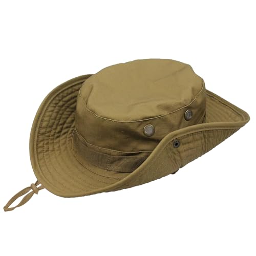 Sun Hats for Men Women Bucket Hat UPF 50+ Boonie Hat Foldable UV Protection Hiking Beach Fishing Summer Safari - color: 1pack-brown