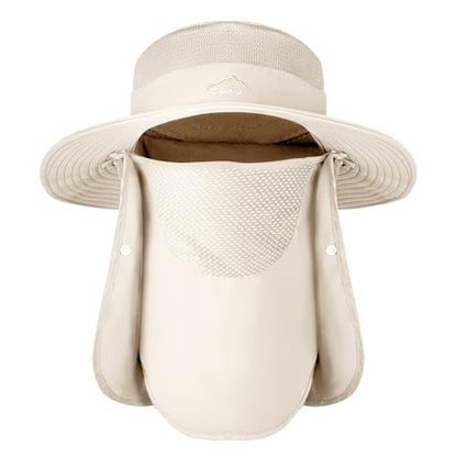 Sun Hats for Men Women UPF 50+ Waterproof Bucket Hat - color: Beige