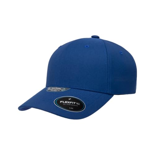 Flexfit NU Tri-Layer Athletic Fitted Baseball Cap with Seam-Sealed Taping - color: Royal, size: Small-Medium