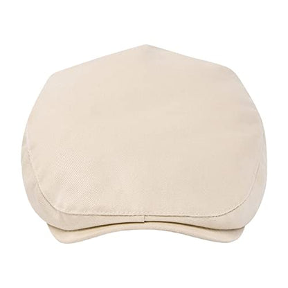 STARANCE Men Thin Cotton Gatsby Newsboy Cap - color: Khaki, size: 7 1/4