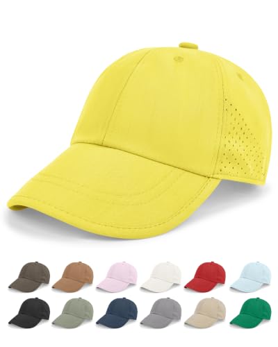 Rosoz Unisex Baseball Cap Vintage UPF 50+ Unstructured Men Women Dad Hat - color: Yellow
