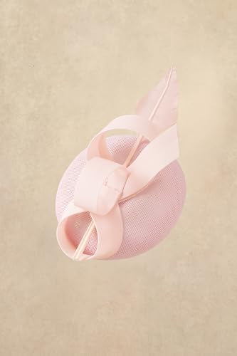 BABEYOND Fascinators Hats for Women Pillbox Feather Derby Tea Party Hat - color: Light Pink