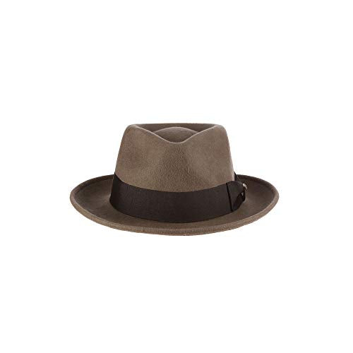 Scala Classico Men's Crushable Wool Felt Fedora - color: Olive, size: Large