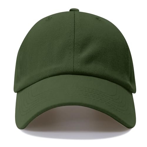 NPQQUAN Original Classic Low Profile Baseball Cap Golf Dad Hat Adjustable - color: Darkgreen