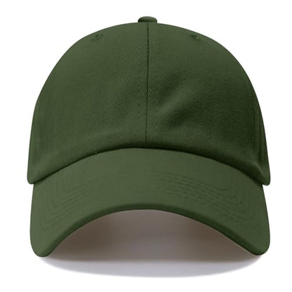 NPQQUAN Original Classic Low Profile Baseball Cap Golf Dad Hat Adjustable - color: Darkgreen