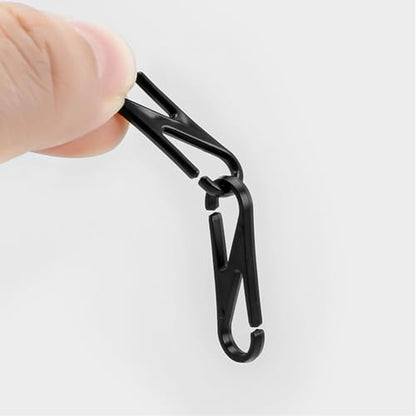 100 Pack Sun Hats Strap Clips Replacement Mask Lanyard Hooks Plastic Small Carabiner Clips Spring Snap Hook for Face Mask Holder Ear Straps Fishing Hat Boonie Hat Sun Bucket Hats Chin Strap