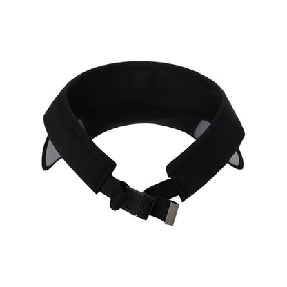 Summer Sun Visor Hat with Retractable Brim, Sun Golf Visor Hats Beach Hats for Men Women - color: Black-1