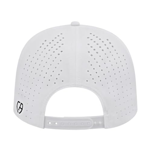 Cap America i8533 Flexfit 110 Performance 6-Panel Adjustable Snapback Cap - color: White