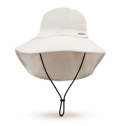 Cooling Sun Defender Sun Hat, UPF 50 UV Protection for Men Women, Wide Brim Outdoor Hat for Hiking, Fishing, Beach, Gardening - color: Glacier Grey
