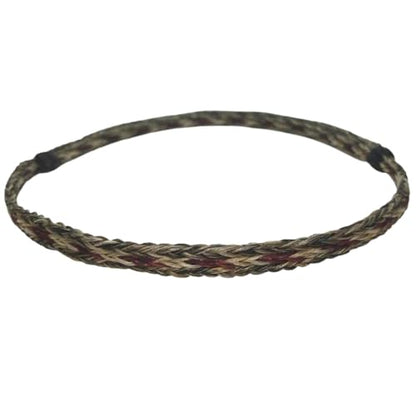 Gamboa Horsehair Hat Band for Cowboy Hats - color: Red and Gray