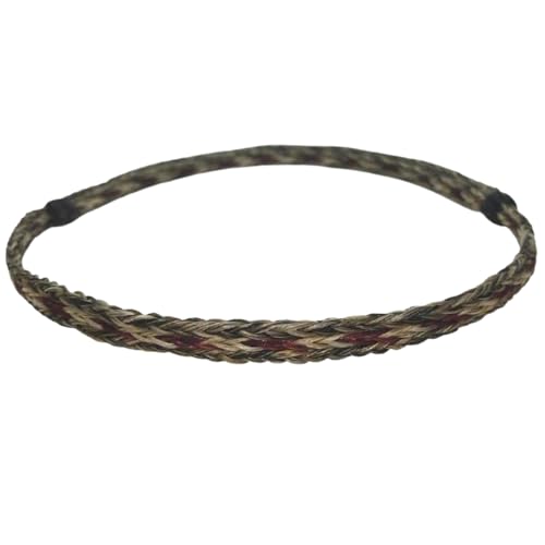Gamboa Horsehair Hat Band for Cowboy Hats - color: Red and Gray