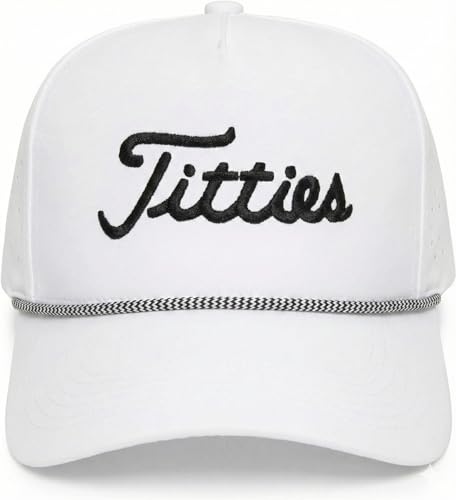 Funky Junque Golf Trucker Hat - color: Titties - White