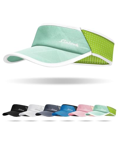 Sports Sun Visor for Men & Women Breathable Mesh, Stretchy Foldable Cooling Visor Hat for Running, Golf, Tennis, Hiking - color: Green