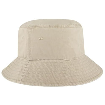 Ashen Fane Garment Washed Combed Cotton Twill Packable Lightweight Unisex Bucket Hat - color: Khaki, size: Medium