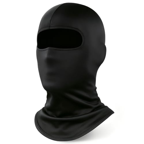 YESLIFE Summer Balaclava Ski Mask for Men&Women, Face Mask - color: Black