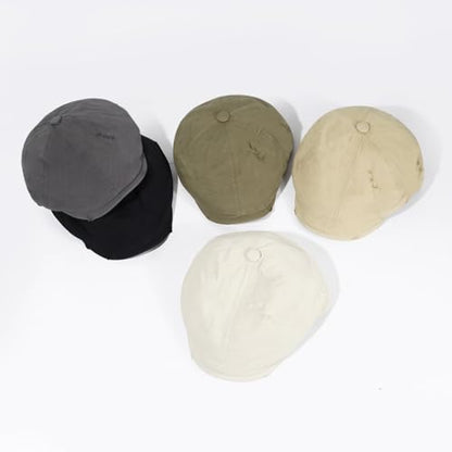 Newsboy Cap for Men Adjustable 6 Panel Flat Hat - color: Pd-1-green