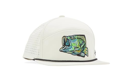Bajío Fishing Hat - Performance, Corduroy and Twill Trucker Snapback - color: Bass Head - White - Performance