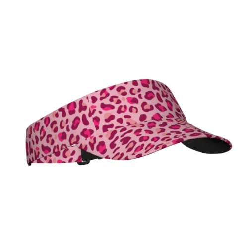 Leopard Print Sun Visor Hat Adjustable Sports Beach Cap for Men Women - color: 2