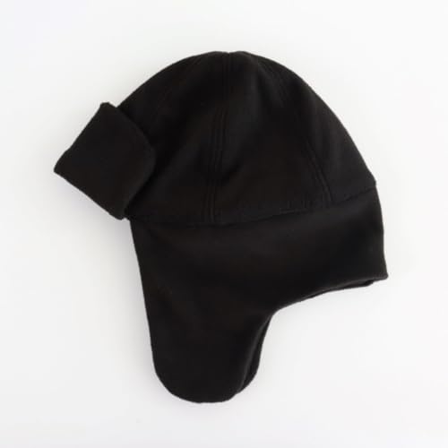 Toddler Trapper Hat with Earflap for Cold Weather Fleece Lined Kids Winter Aviator Hat for Boys Girls - color: Navy Blue, size: 2-4T
