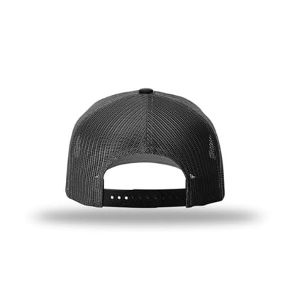 Richardson 112FP & 112PFP Classic Fit Five-Panel Snapback Trucker Cap |OSFM - color: Black/Tonal Stars and Stripes